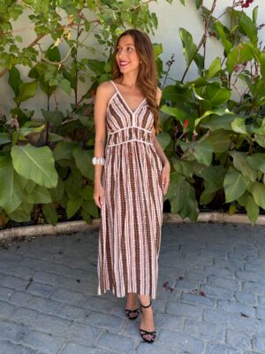 Vestido Aura Marrón