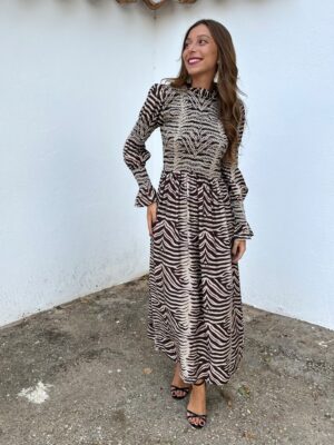 Vestido Cebra Panal Choco