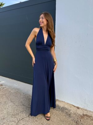 Vestido Mara Azul Marino - Talla única