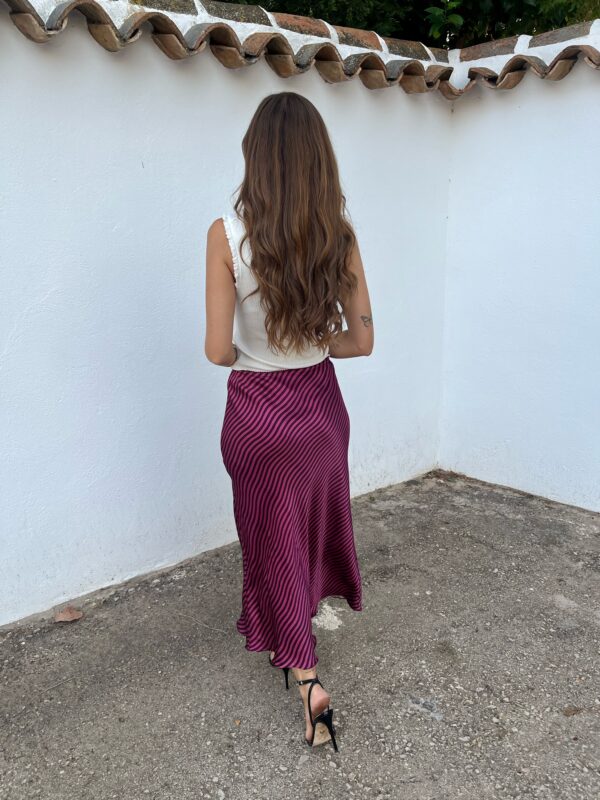 Falda Rayas Rosa - Imagen 3