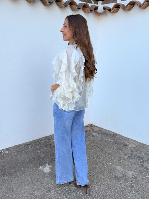 Blusa Chloe Beige - Imagen 3