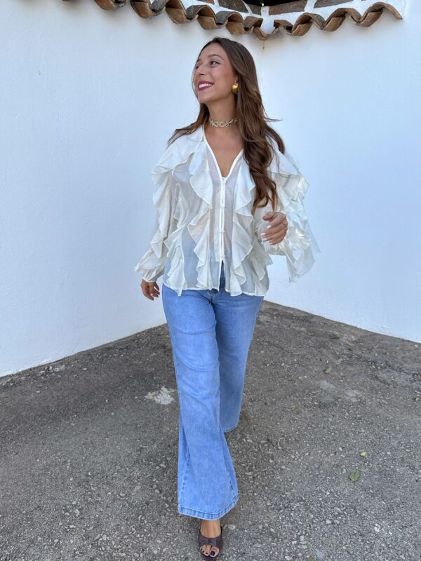 Blusa Chloe Beige - Imagen 4