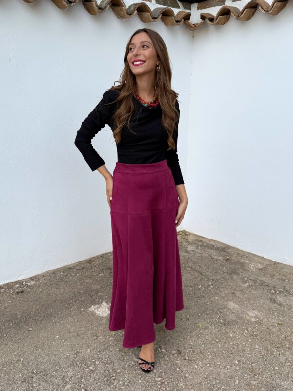 Falda Antelina Burdeos - Imagen 6