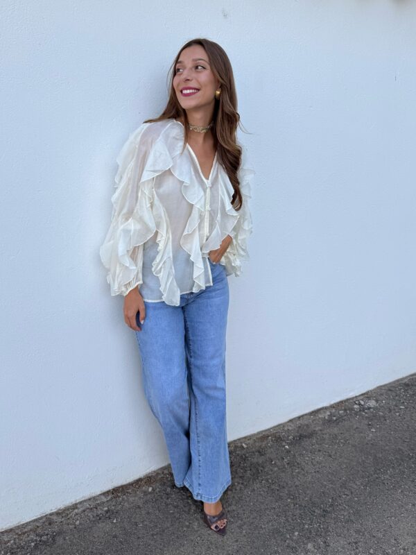 Blusa Chloe Beige - Imagen 2