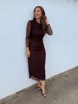 Vestido Camila Marrón