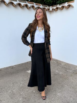Falda Antelina Negra