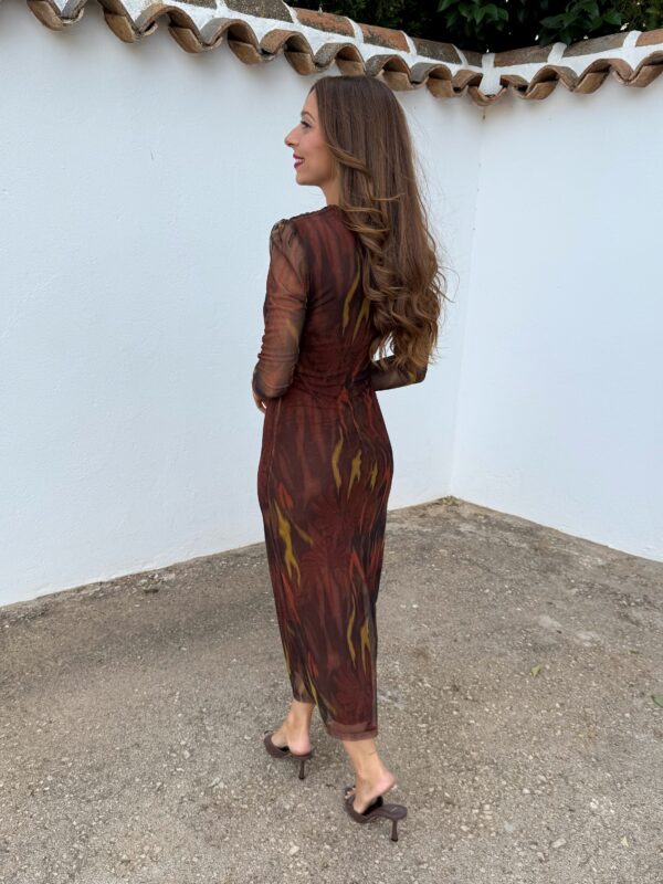 Vestido Amaranto Marrón - Imagen 4
