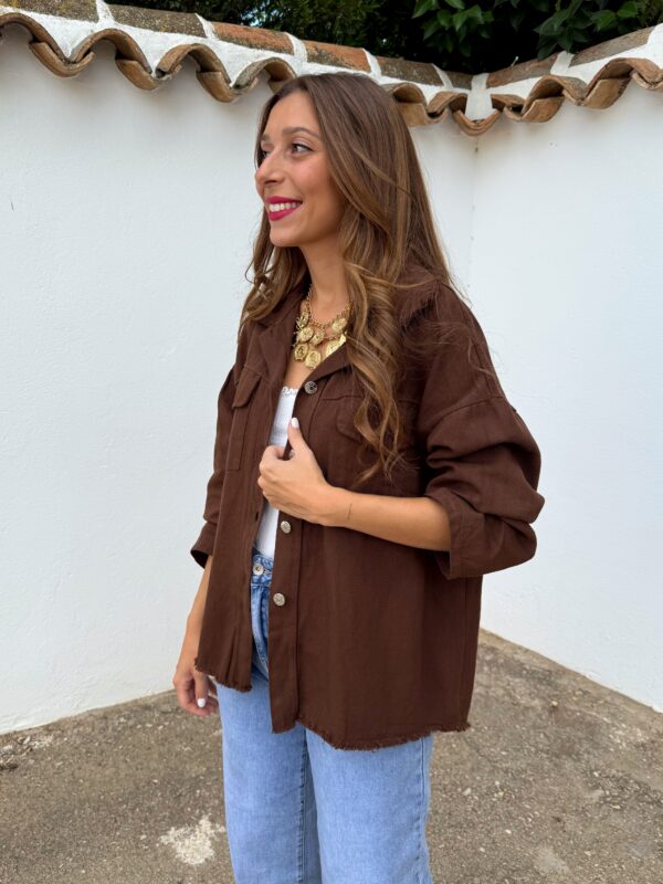 Chaqueta Tejana Marrón - Imagen 4