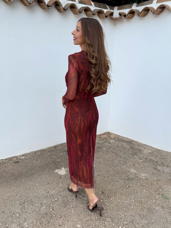 Vestido Amaranto Burdeos - Imagen 5