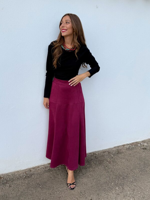 Falda Antelina Burdeos - Imagen 3