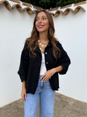 Chaqueta Tejana Negra