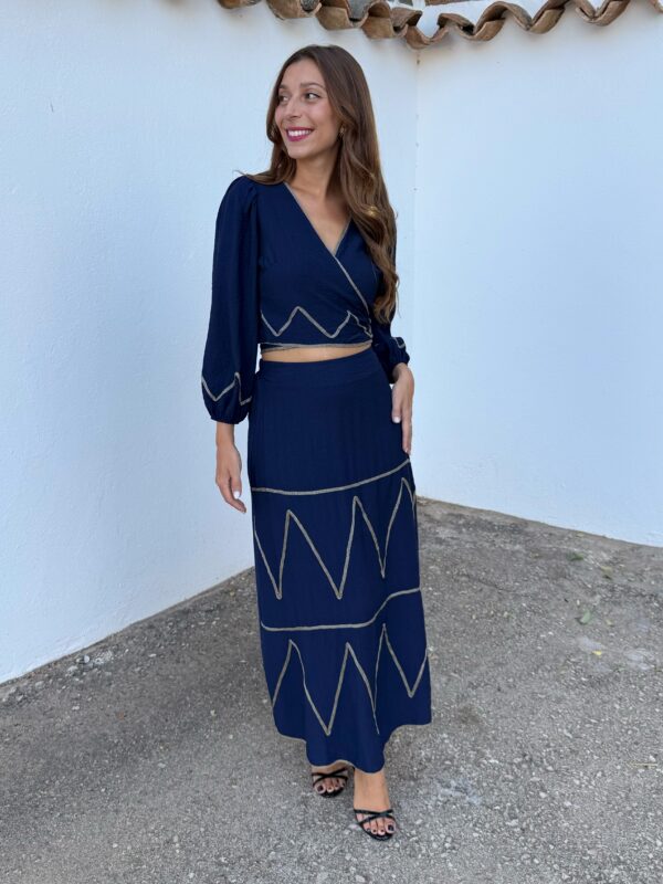 Conjunto Nilo Azul Marino