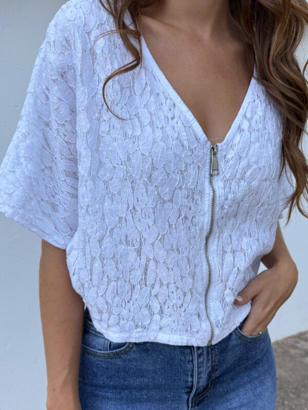 Chaqueta Capri Blanca - Imagen 2