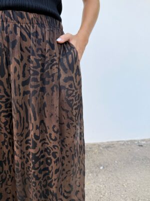 Pantalón Bombacho Tul Leopardo