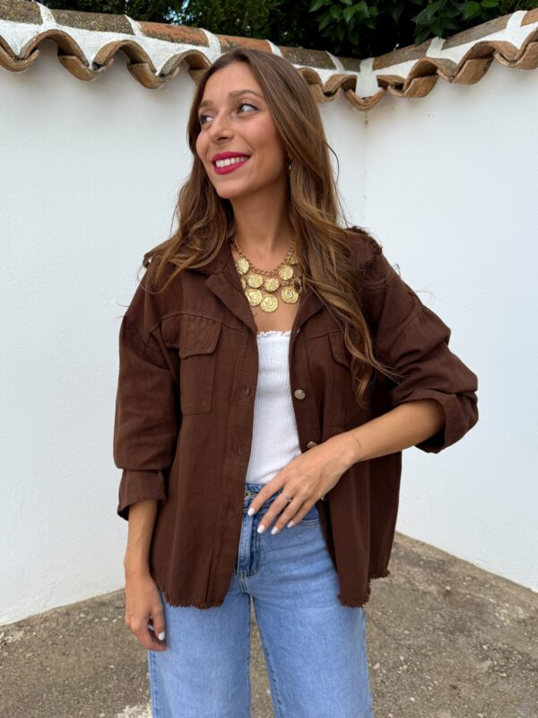 Chaqueta Tejana Marrón - Imagen 2