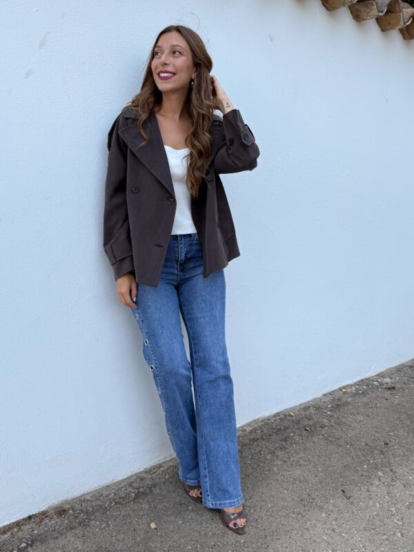 Trench Giulia Chocolate - Imagen 2
