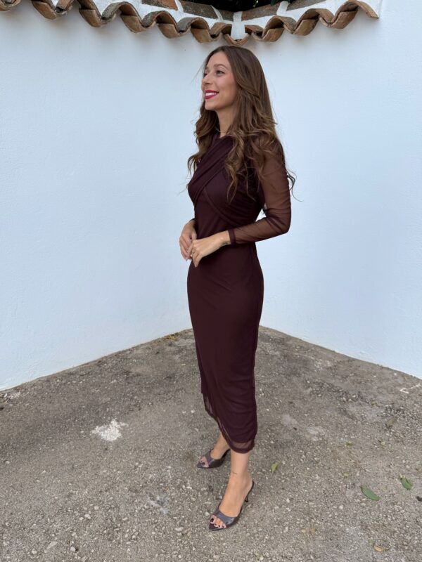 Vestido Camila Marrón - Imagen 5