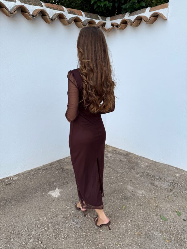 Vestido Camila Marrón - Imagen 3
