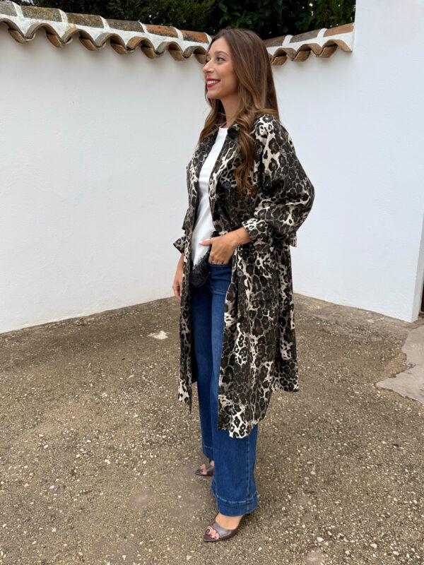 Gabardina Larga Leopardo - Imagen 4