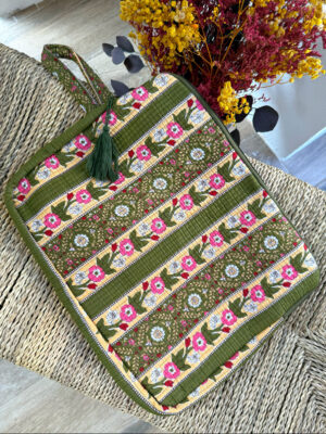Funda Ordenador Verde/Rosa
