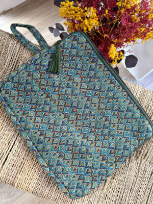 Funda Ordenador Verde/Azul
