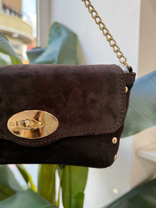 Bolso Antelina Mini Chocolate - Imagen 2