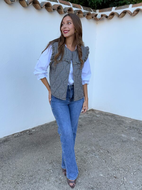 Chaleco Vichy Azul - Imagen 5