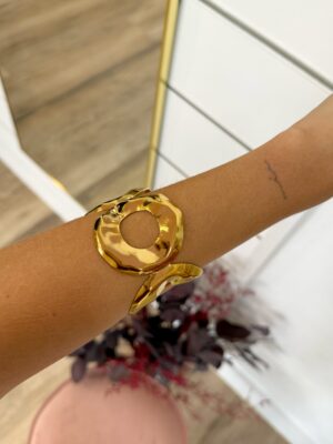 Brazalete Dorado Círculos