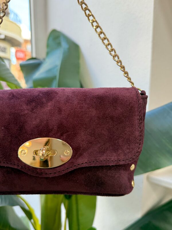 Bolso Antelina Mini Burdeos - Imagen 2