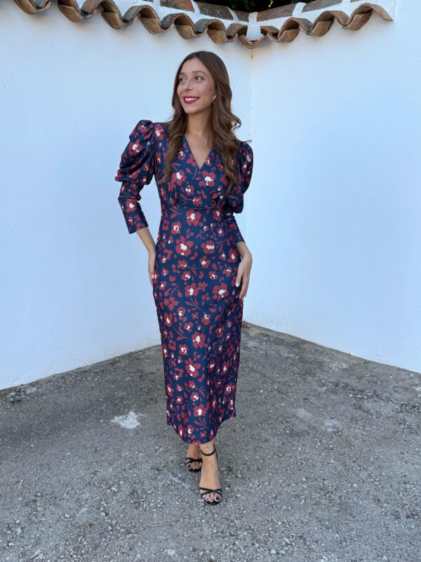 Vestido Jazmín Azul Marino - Imagen 6