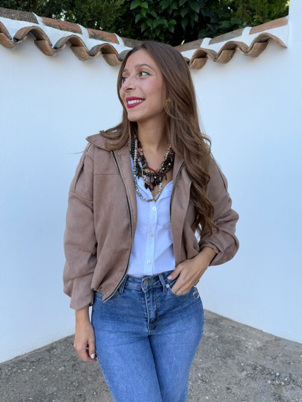 Bomber Antelina Camel - Imagen 5