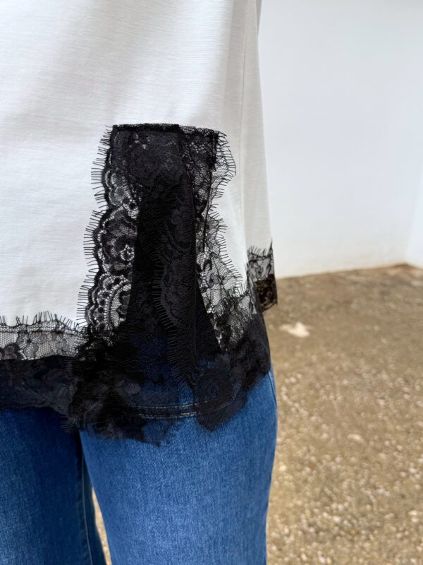 Camiseta Encaje Blanco - Imagen 2