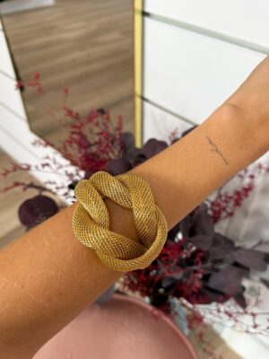 Brazalete Dorado Nudo