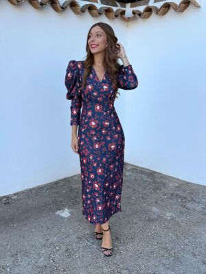 Vestido Jazmín Azul Marino