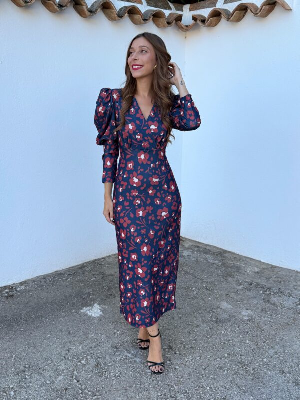 Vestido Jazmín Azul Marino