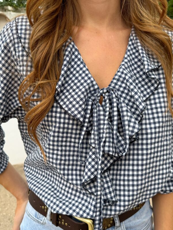 Blusa Volantes Azul - Imagen 2