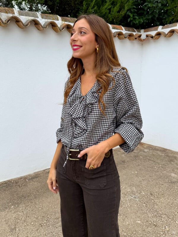 Blusa Volantes Marrón - Imagen 3