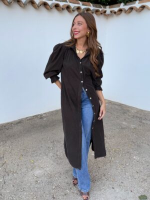 Vestido Micropana Marrón