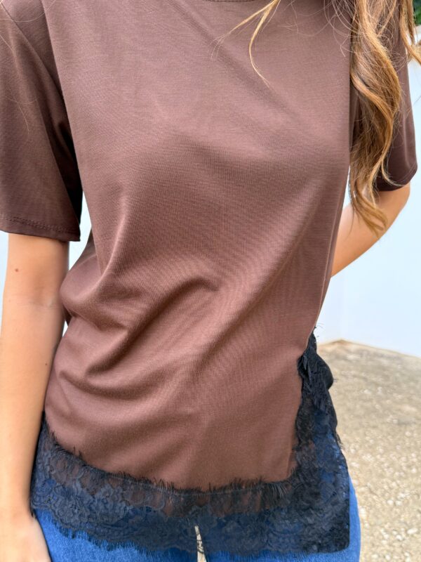 Camiseta Encaje Choco - Imagen 6