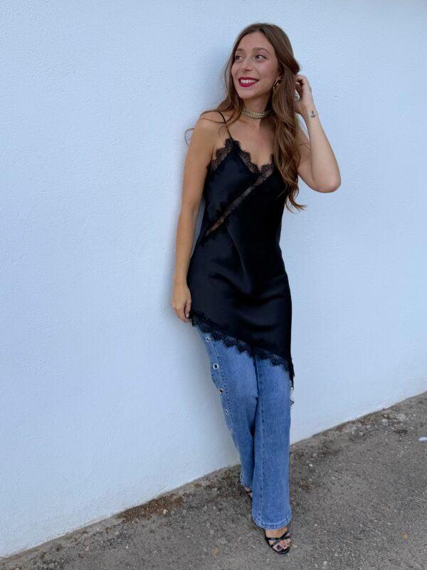 Vestido Lencero Negro - Imagen 7