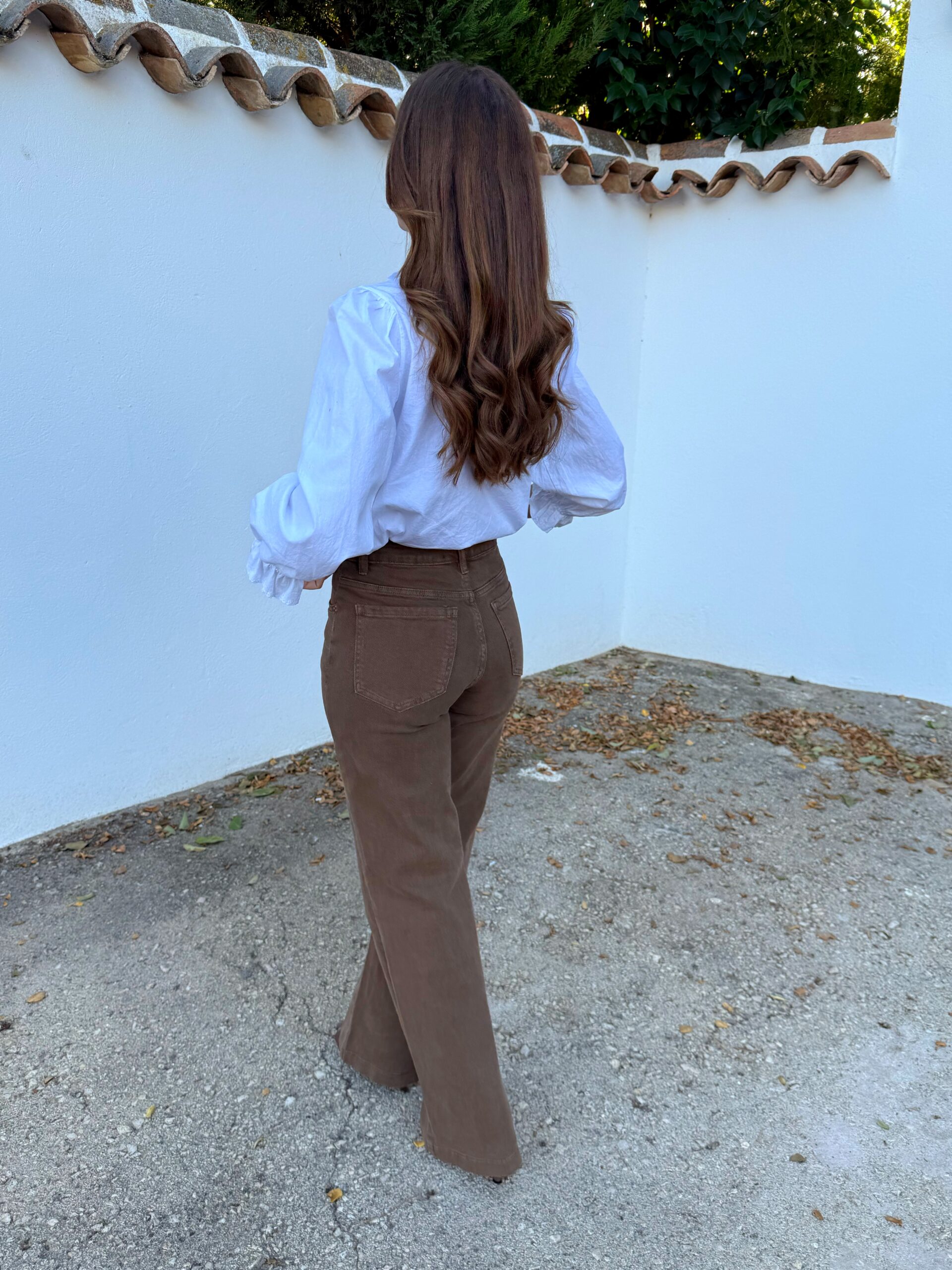 Pantalón Vaquero Camel Wide Leg - Imagen 5