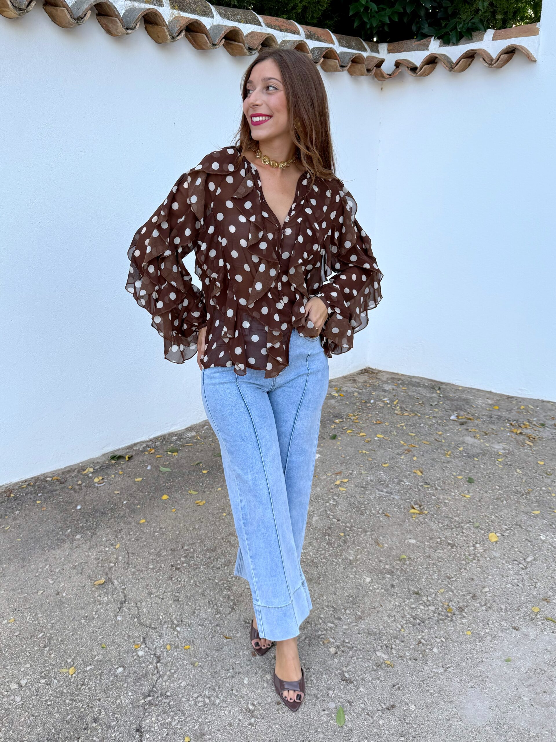 Blusa Macarena Marrón - Imagen 6