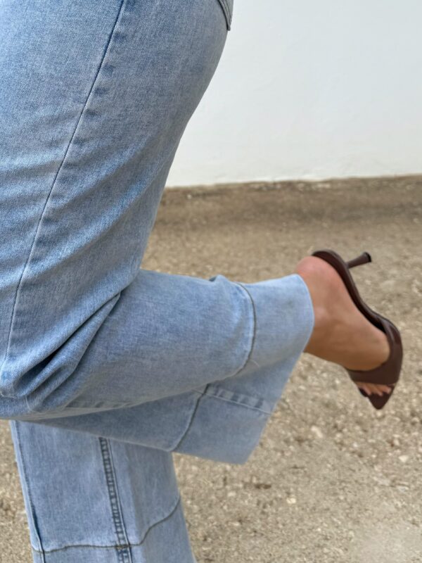 Pantalón Vaquero Lavado Wide Leg - Imagen 5