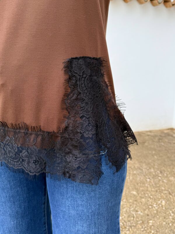 Camiseta Encaje Choco - Imagen 3