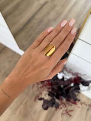 Anillo Opal Dorado