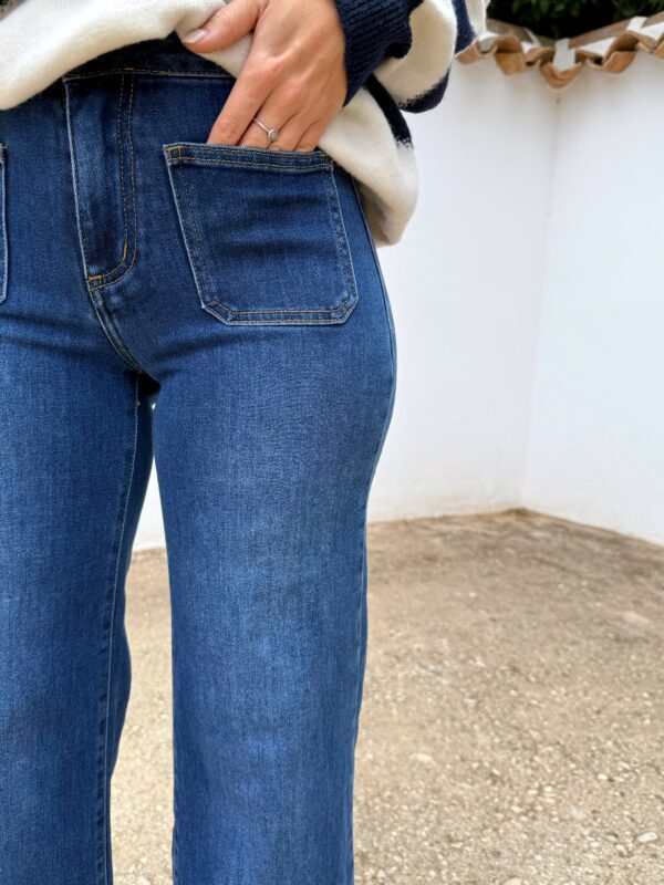 Pantalón Vaquero Azul Recto - Imagen 2