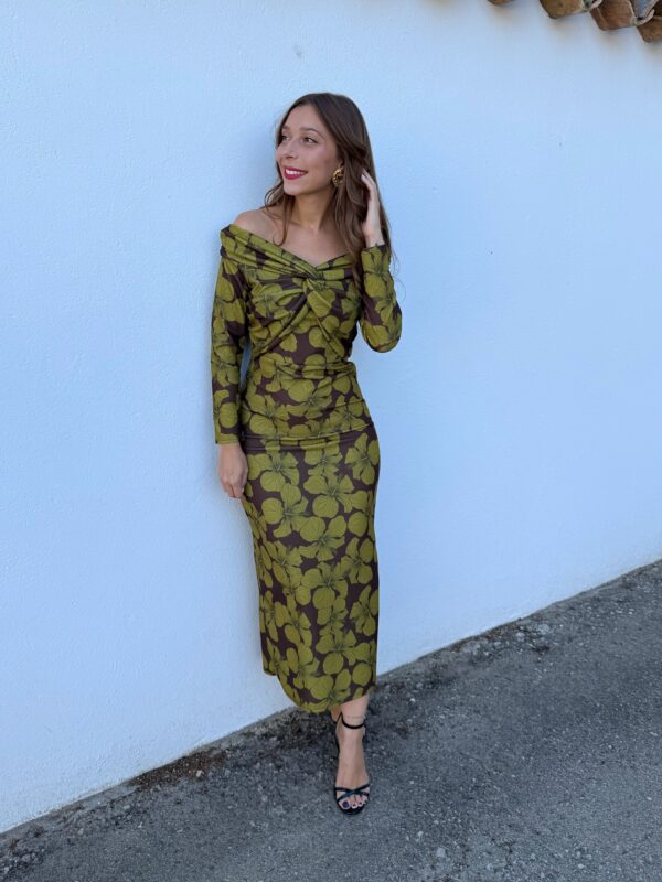 Vestido Claudia Pistacho - Imagen 3