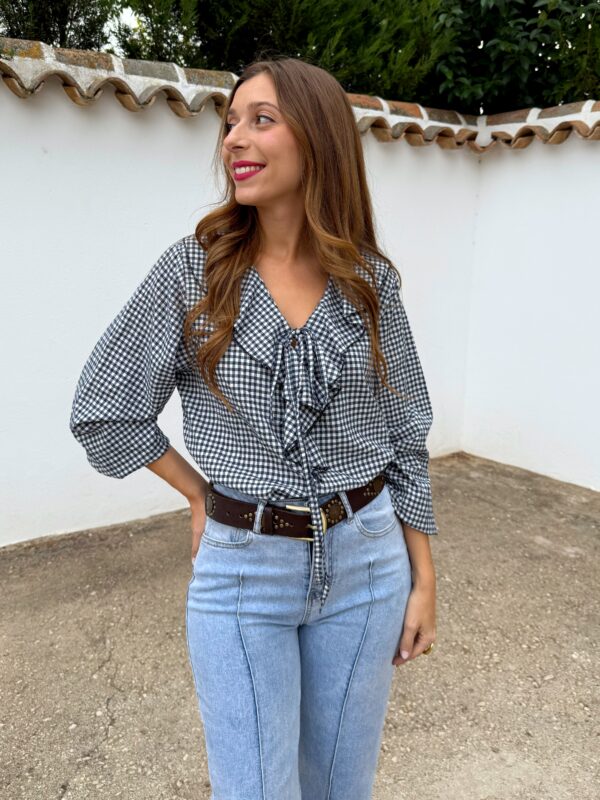 Blusa Volantes Azul - Imagen 5