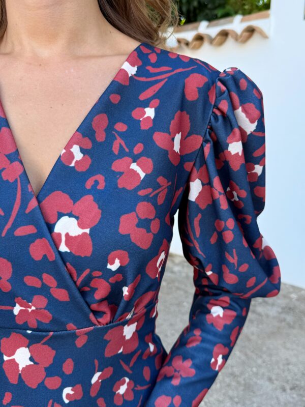 Vestido Jazmín Azul Marino - Imagen 2