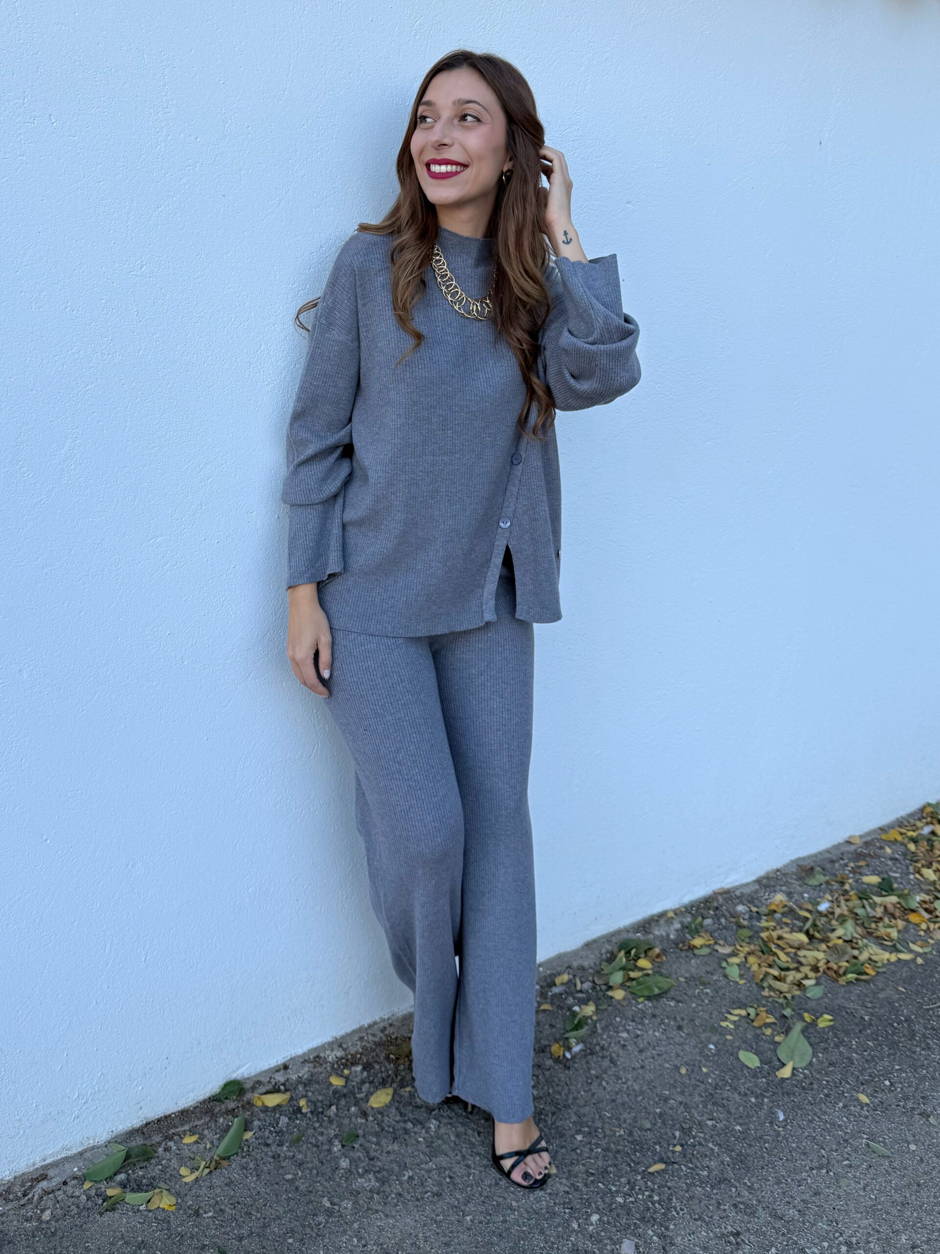 Conjunto Punto Olivia Gris